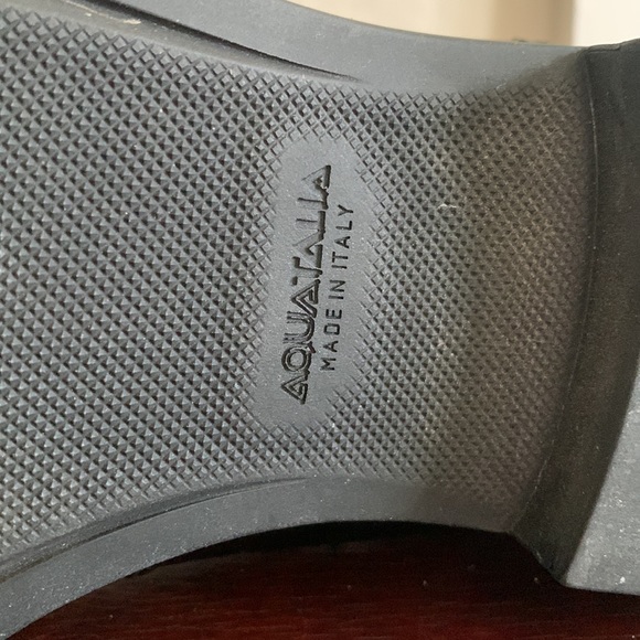 Black faux leather boots made in Italy size 8 .5 Ladies new never worn - Picture 3 of 3